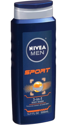 Gel De Baño 3 En 1 Sport Nivea Men 16.9 Onzas