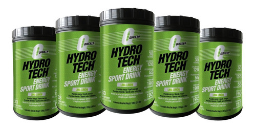 Hidratante Energética Hydrotech 1200g X 5 Shaker Whey