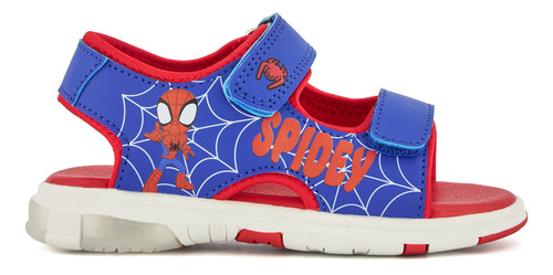 Sandalia Casual Spidey Para Niño Ajustable Azul
