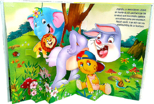 La Liebre Y La Tortuga - Fabulas Niños Pop Up 3d