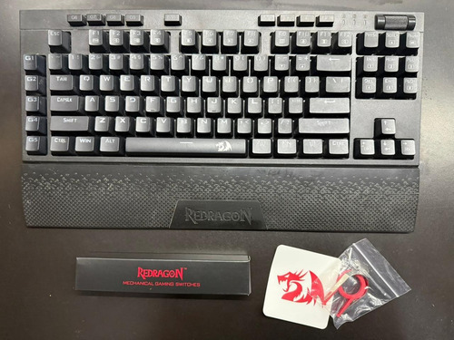 Teclado Mecanico Inalambrico Gamer Redragon Vishnu K596 Dual Negro Inglés Us (Usado)