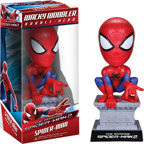 Wacky Wobbler Spider Man Bobble Head Figure Boneco