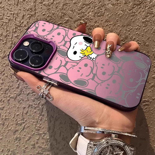Funda De Teléfono Móvil Snoopy Cartoon Gradient Heart Para I