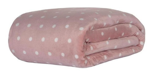 Cobertor Solteiro Kacyumara Vintage Poa Blanket 1,60x2,20m Cor Rosa Vintage 300