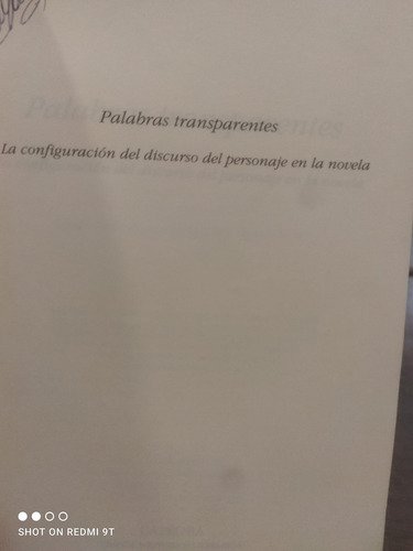Palabras Transparentes Beltran Almeria (Usado)