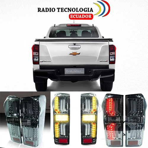 Faros Traseros Led  Black Smoked Chevrolet Dmax 