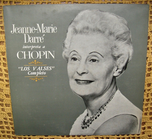 Jeanne Marie Darre / Chopin: Los Valses Completo - Lp Vinilo