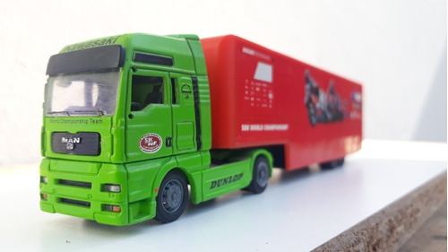 Camion Man Italeri Escala 1/87 Trailer Rojo 