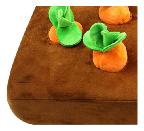 2 Perro Zanahoria Peluche Juguete Vegetal Fruta Snuffle Mat