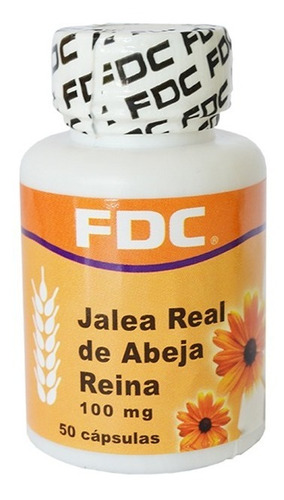 Jalea Real 100 Mg (energizante) 50 Cap. FDC. Sabor Propio