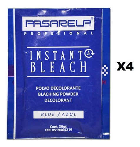 Decolorante Pasarela 30gr X 4unid Black&white