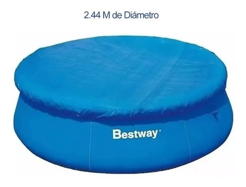 Imagen 6 de 9 de Cobertor Cubre Piletas Bestway 2.44mts Ajustable