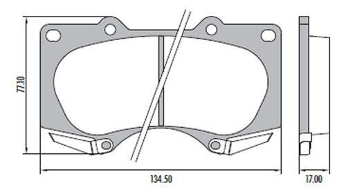 Pastillas De Freno Para Toyota Hilux Sw4 1 3.0 Tdi 05/18