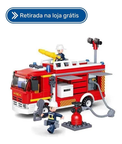 Caminhao De Bombeiro Com Hidrante 343pcs Multikids - Br1199