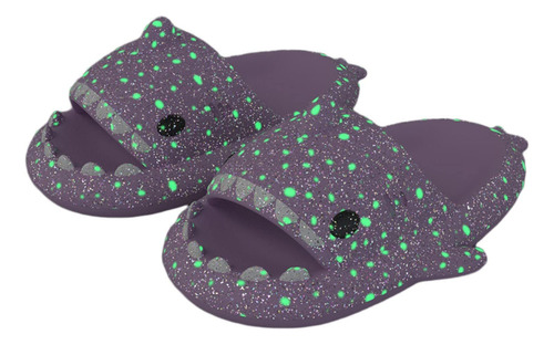 Pantuflas Luminosas De Tiburón Y Sandalias Antideslizantes.