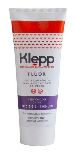 Klepp flúor gel one minute - Sabor Mix frutal x 220 grs.