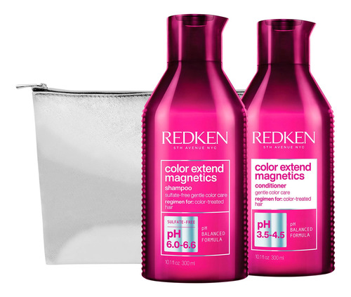  Kit Redken Extend Magnetics Shampoo + Acond 300ml +cosm