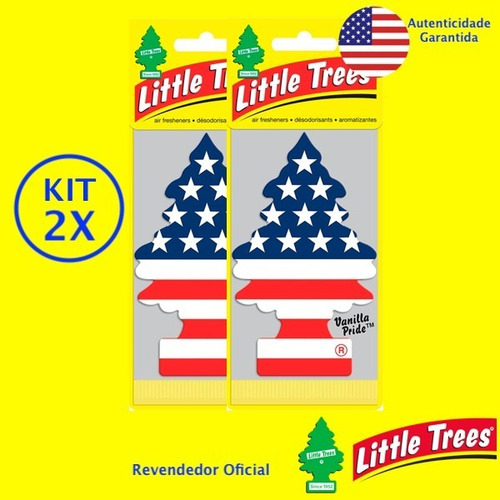 Imagem 2 de 5 de 2 Little Trees Aromatizante Cheirinho Carro Vanilla Eua