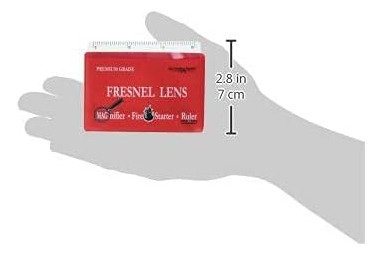 Lente De Fresnel 4x Lupa De Bolsillo Tamaño Tarjeta De Cr...