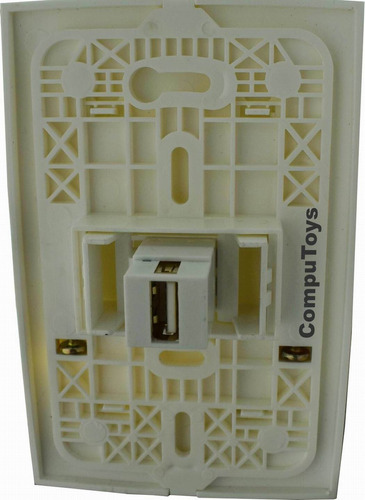 Zfac16 Toma De Pared Con Puerto Usb 2.0 Blanco Computoys