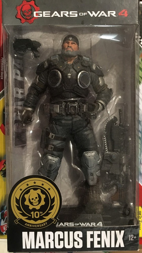 Marcus Fenix Viejo Gears Of War 4 10th Anniversary Mcfarlane (Usado)