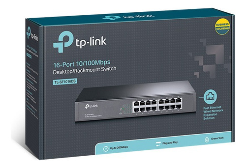 Switch 16 Puertos 10 / 100mbps Tl-sf1016ds Rack Tp-link