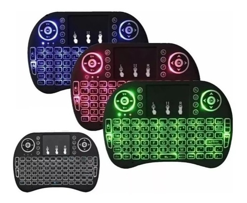 Mini Teclado Inalámbrico Airmouse Android Smart Tv Rgb Recar