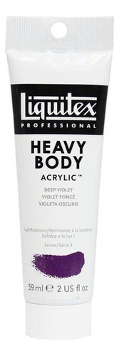 Tinta Acrílica Deep Violet 115 S3 Heavy Body 59ml Liquitex