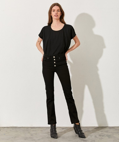 Jeans Denver Black Recto Negro Kosiuko