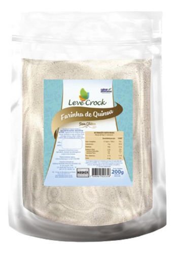 Kit 2x: Farinha De Quinoa Sem Glúten Leve Crock 200g