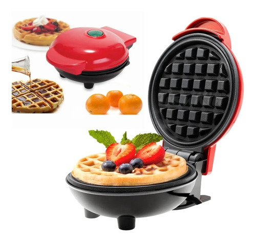 Waflera Antiadhere Eléctrica Portatil Para Waffles Desayunos