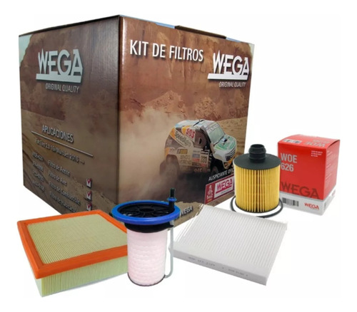 Kit Filtros Wega Fiat Toro/renegade 2.0 16v Multijet 2016/*