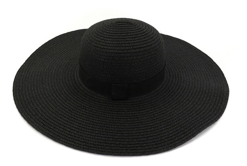 Sombrero Playa Paja Roll-up Plegable Upf 50