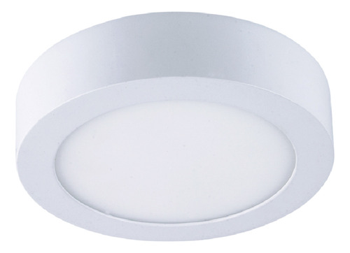 Lámpara Panel Led Redondo Para Sobreponer, 12w, Luz Cálida