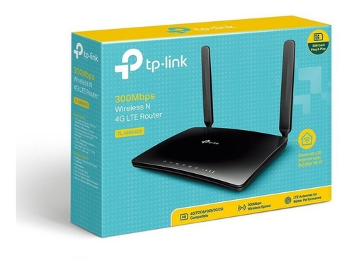 Router 4g Simcard Lte Wifi Inalámbrico N A 300mbps Tl-mr6400