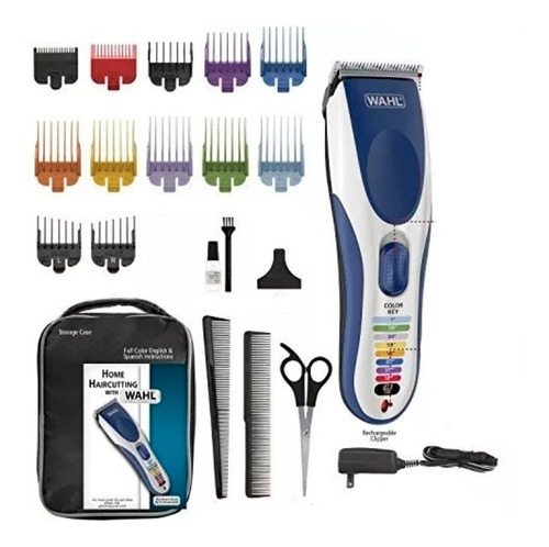 Imagen 3 de 8 de Máquina Cortar Pelo Wahl Colorpro Cordless 20 Piezas