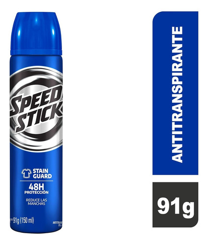 Desodorante Aerosol Spray Speed Stick Stain Guard 150ml 48h