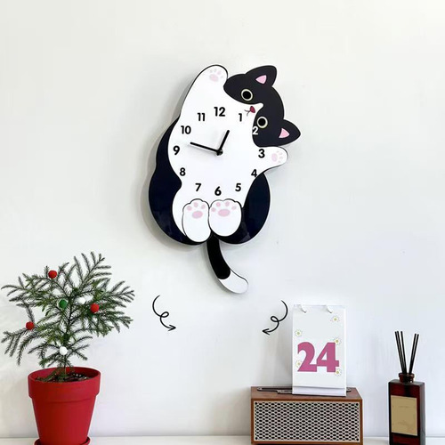 Reloj De Pared Con Diseño 30 Cm X 25 Cm Sin Cola Oscilante