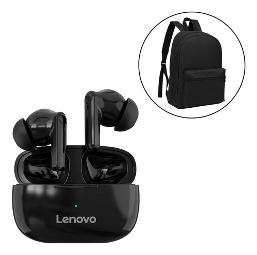 Audifono Inalambrico Lenovo Ht05 Negro + Mochila Portalaptop