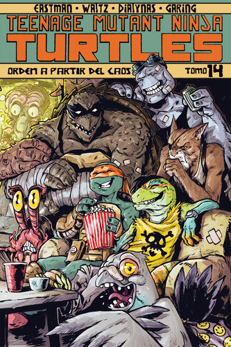Teenage Mutant Ninja Turtles Orden A Partir Del Caos Tomo 14a, De Kevin Eastman, Tom Waltz, Bobby Curnow. Editorial Kamite, Tapa Pasta Blanda, Edición 14a En Español, 2024