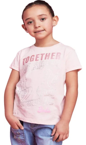 Playera De Barbie Para Niña Modelo 4801