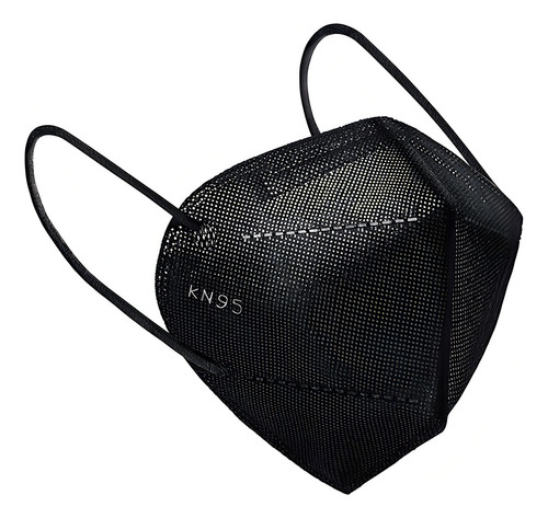 50un Máscaras Descartáveis Kn95 Pff2 Wwdoll C Código Anvisa Cor Preto