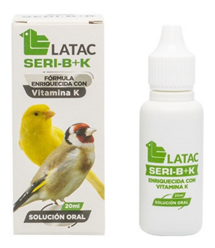 Latac Seri B+k, Vitamina B + K, Para Aves De Ornato 20ml