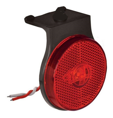 Kit Lanterna Lateral Carreta Randon Bivolt Vermelho Led 65mm