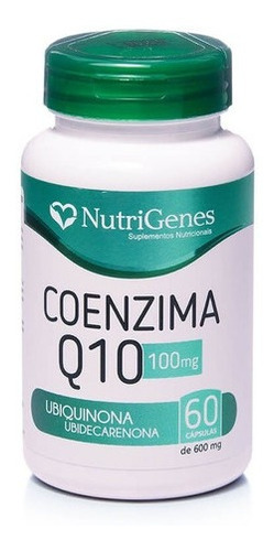 Coenzima Q10 Ubiquinona Nutrigenes Premium 60caps 100mg