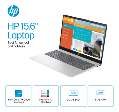 Laptop Hp 15.6 Touch Core I5-1235u 8gb Ram 512gb Ssd