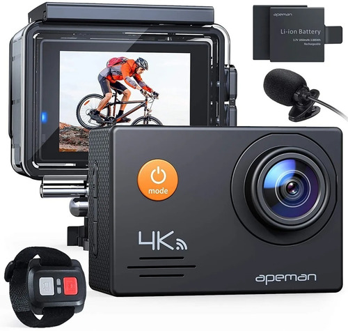 Apeman Cámara De Acción Deportiva A79 Wifi 4k 20mp Micrófono