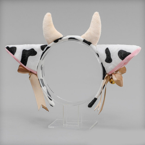 Aro De Pelo De Felpa Animal Cola De Orejas De Vaca Conjunto