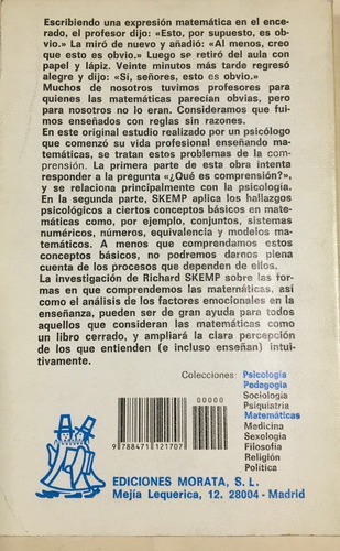 Libro Psicologia Del Aprendizaje De Las Matematicas Morata