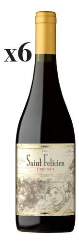 Vino Tinto Saint Felicien Pinot Noir Pack X 6